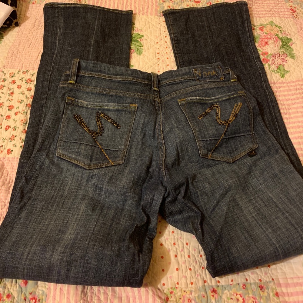 Yank denim jeans with back pocket details